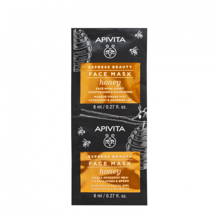 Hidratare - Express masca miere hranire, 2X8 ml, Apivita