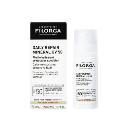 Fluid invizibil hidratant DAILY REPAIR MINERAL UV 50 , SPF 50, 50ml, FILORGA [2]