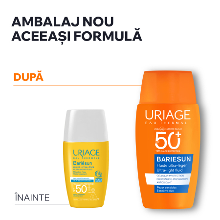 Fluid lejer protectie solara BARIESUN SPF50+, 30ml, Uriage [3]