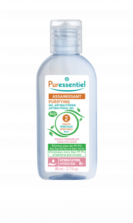 SOLUTII ANTIBACTERIENE - Gel antibacterian pentru piele sensibila, Purifying, 80 ml, Puressentiel