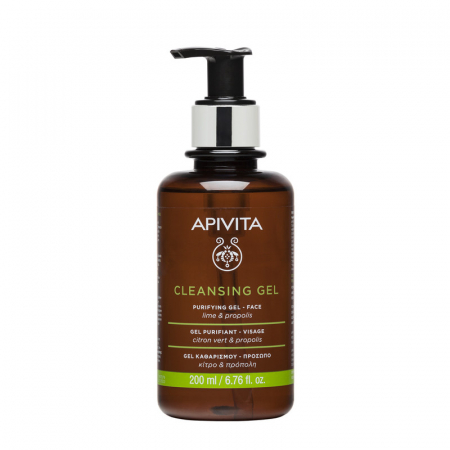 Curatare - Gel de curatare ten gras/mixt, 200 ml, Apivita