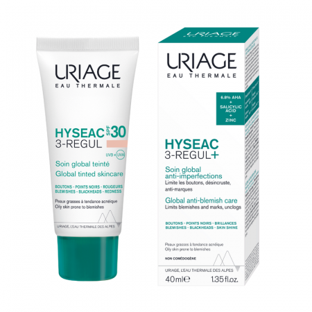 Acnee - HYSEAC 3-Regul Crema colorata SPF30 40 ml, Uriage