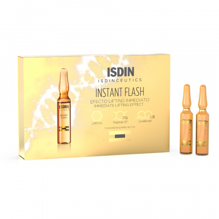 Antiage/Antirid - ISDINCEUTICS INSTANT FLASH Ser pentru lifting instant fiole 5x2 ml, Isdin