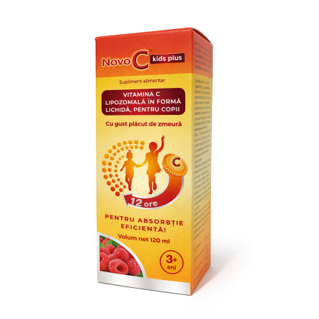 Suplimente exceptie - NovoC KIDS PLUS SIROP Vitamina C lipozomala, 120 ml