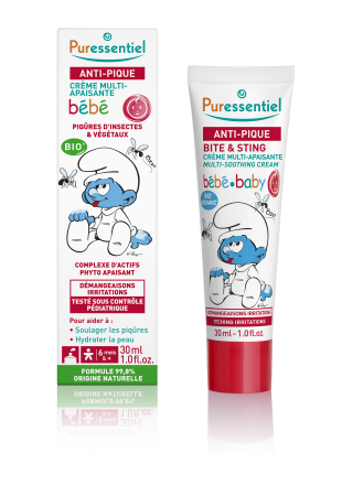 Pachet repelent + calmant Anti-Sting Smurfs Baby, Puressentiel, oferta speciala [2]