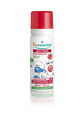 Pachet repelent + calmant Anti-Sting Smurfs Baby, Puressentiel, oferta speciala [1]