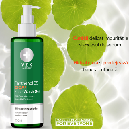PANTHENOL B5 CICA GEL DE CURATARE, VZK, 200ML [2]
