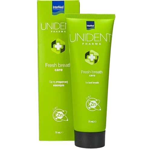 Pasta de dinți pentru respirație urat mirositoare Fresh Breath Care UNIDENT PHARMA, 75ml, Intermed [1]