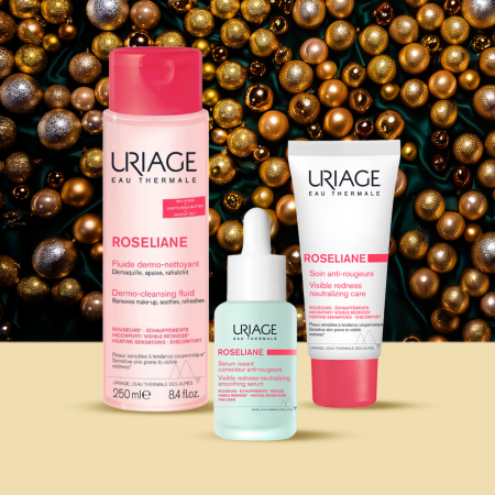 Hidratare - Ritual ten sensibil cu rozacee - Pachet Uriage Roseliane