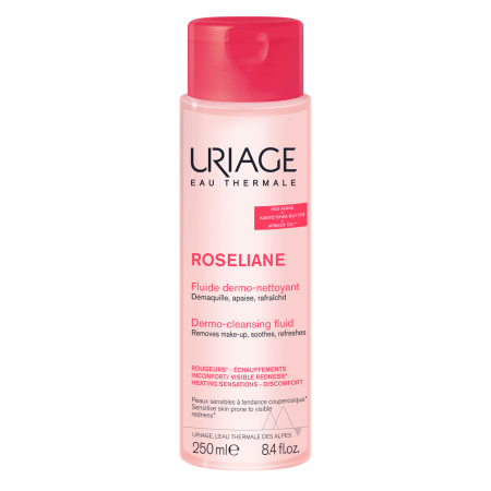 Fata - ROSELIANE Fluid de curatare, ten roseata, 250 ml, Uriage