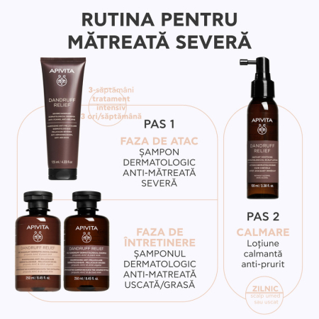 Șampon Mătreață Severă Anti-Prurit 125 ml, Apivita [5]