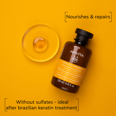 Hidratare - Sampon reparator cu keratina, 250 ml, Apivita