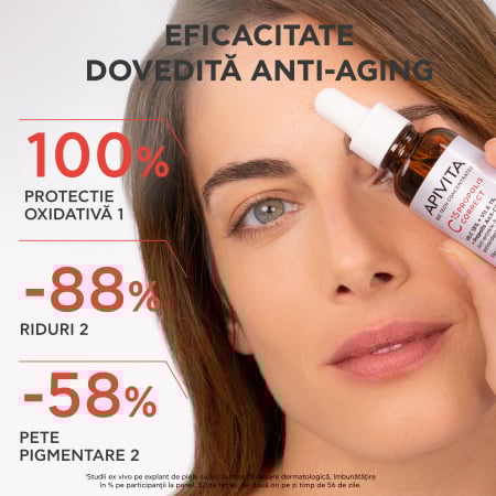 Ser corector antirid cu vitamina C, BEE TECH C15, 30 ml, Apivita [1]