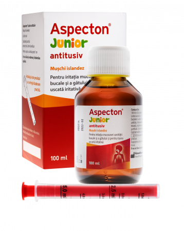 SANATATE - Sirop antitusiv Aspecton Junior, 100 ml
