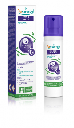 SOMN SI RELAXARE - Rest&Relax Spray aerian cu 12 uleiuri esentiale, 75 ml, Puressentiel