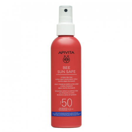 PROTECTIE SOLARA - Spray pentru protectie solara fata si corp SPF50, 200ml, Apivita