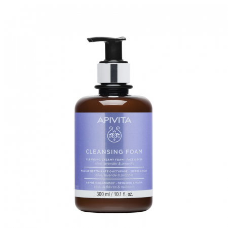 Demachiere - Spuma demachianta pentru fata si ochi, 300 ml, Apivita