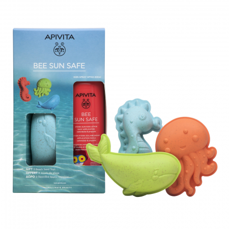 Copii - SUN PACHET PROMO Spray copii SPF50 200ml & Jucarii plaja, Apivita