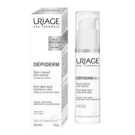 Pete pigmentare - Tratament intensiv impotriva petelor pigmentare Depiderm, 30 ml, Uriage