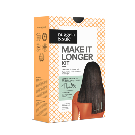 Caderea parului - Tratament pentru cresterea parului MAKE IT LONGER KIT Sampon 250ml + Ser 70ml, Nuggela&Sule