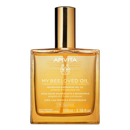 Ulei uscat multifunctional, hranitor si reparator, MY BEELOVED OIL, 100ml, Apivita [3]