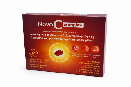 Sistem imunitar puternic - Vitamina C lipozomala Novo C Complex, 60 capsule moi, Novo C