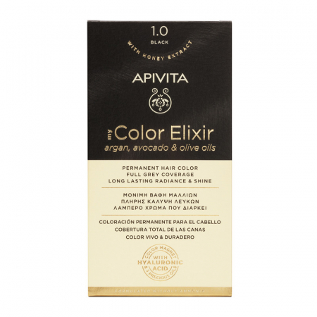 Vopsea de par - Vopsea de par MY COLOR ELIXIR N1.0, Apivita