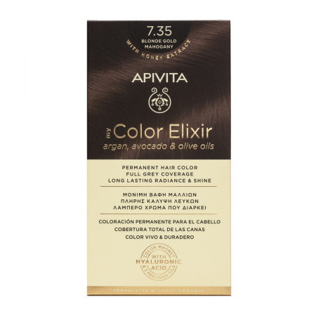 Promo Apivita Aprilie - Vopsea de par MY COLOR ELIXIR N7.35, Apivita