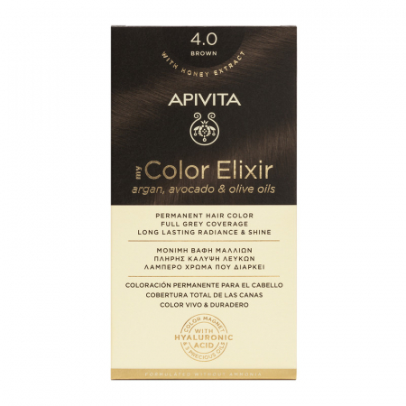 Vopsea de par - Vopsea de par MY COLOR ELIXIR N4.0, Apivita