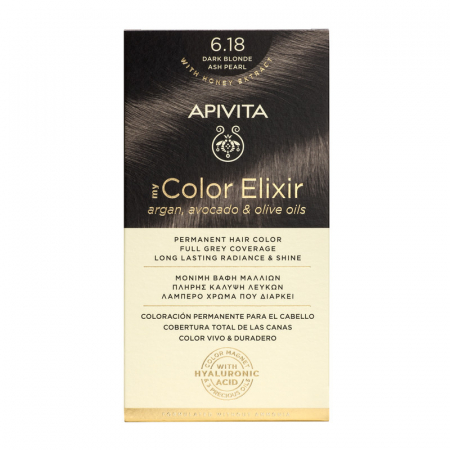 Promo Apivita Aprilie - Vopsea de par MY COLOR ELIXIR N6.18, Apivita