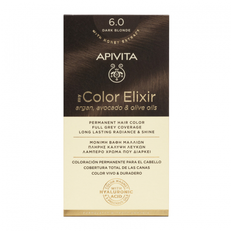 Promo Apivita Aprilie - Vopsea de par MY COLOR ELIXIR N6.0, Apivita
