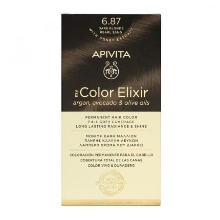 Promo Apivita Iunie Iulie - Vopsea de par MY COLOR ELIXIR N6.87, Apivita