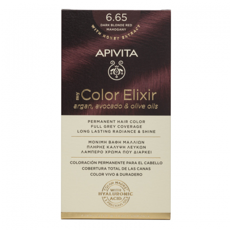 Promo Apivita Aprilie - Vopsea de par MY COLOR ELIXIR N6.65, Apivita