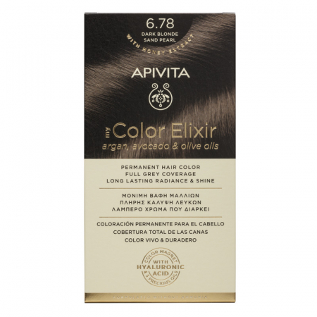 Promo Apivita Aprilie - Vopsea de par MY COLOR ELIXIR N6.78, Apivita