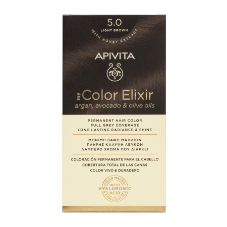 Promo Apivita Iunie Iulie - Vopsea de par MY COLOR ELIXIR N5.0, Apivita