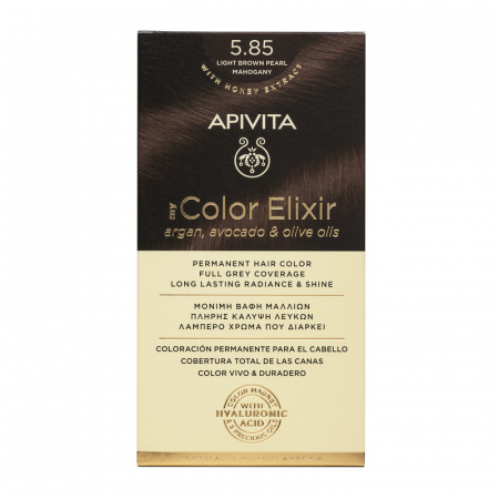 Promo Apivita Aprilie - Vopsea de par MY COLOR ELIXIR N5.85, Apivita