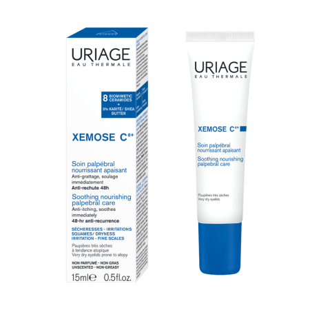 FATA - XEMOSE C8+ Cremă hrănitoare calmantă pentru conturul ochilor, 15ml, Uriage