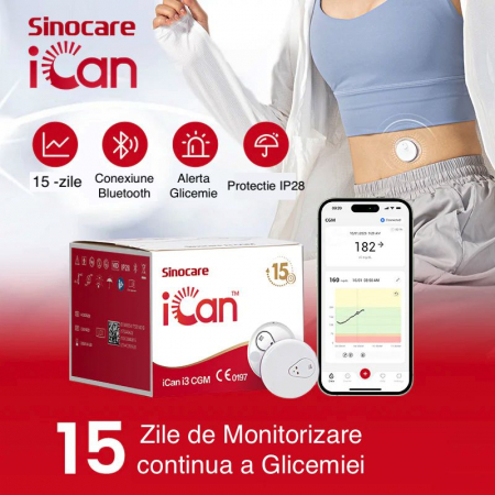 Sinocare iCan i3 CGM Senzor Glicemie  - 15 zile [1]