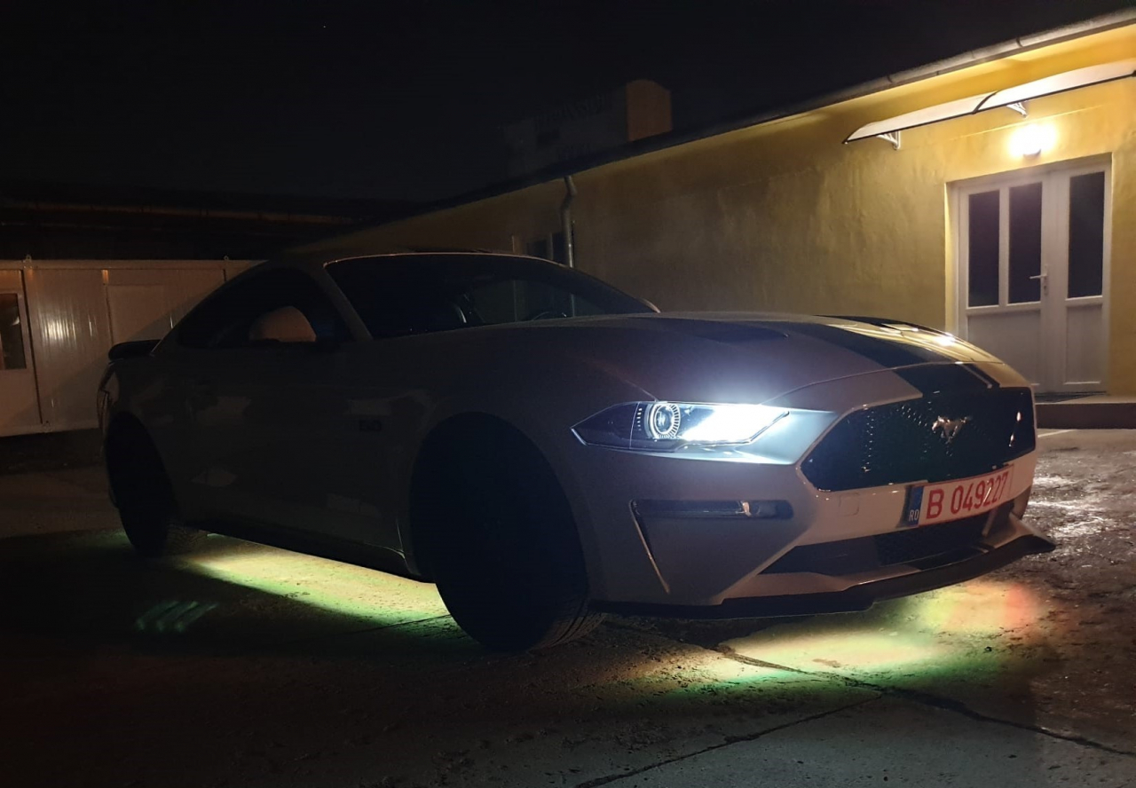 Banda LED auto RGBIC dinamica, lumini ambientale Premium sub masina, 2x150 cm si 4x50 cm, control aplicatie, pentru prezentare si show-uri auto [3]