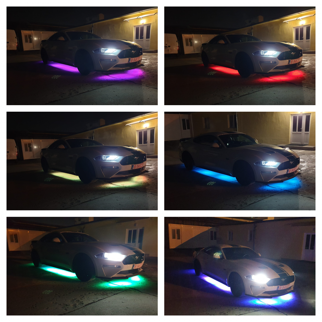 Banda LED auto RGBIC dinamica, lumini ambientale Premium sub masina, 2x150 cm si 4x50 cm, control aplicatie, pentru prezentare si show-uri auto [2]