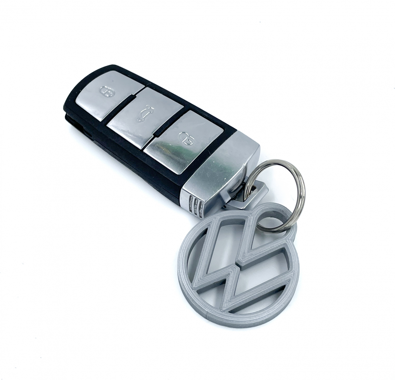 Breloc chei auto, plastic, gri perlat [4]
