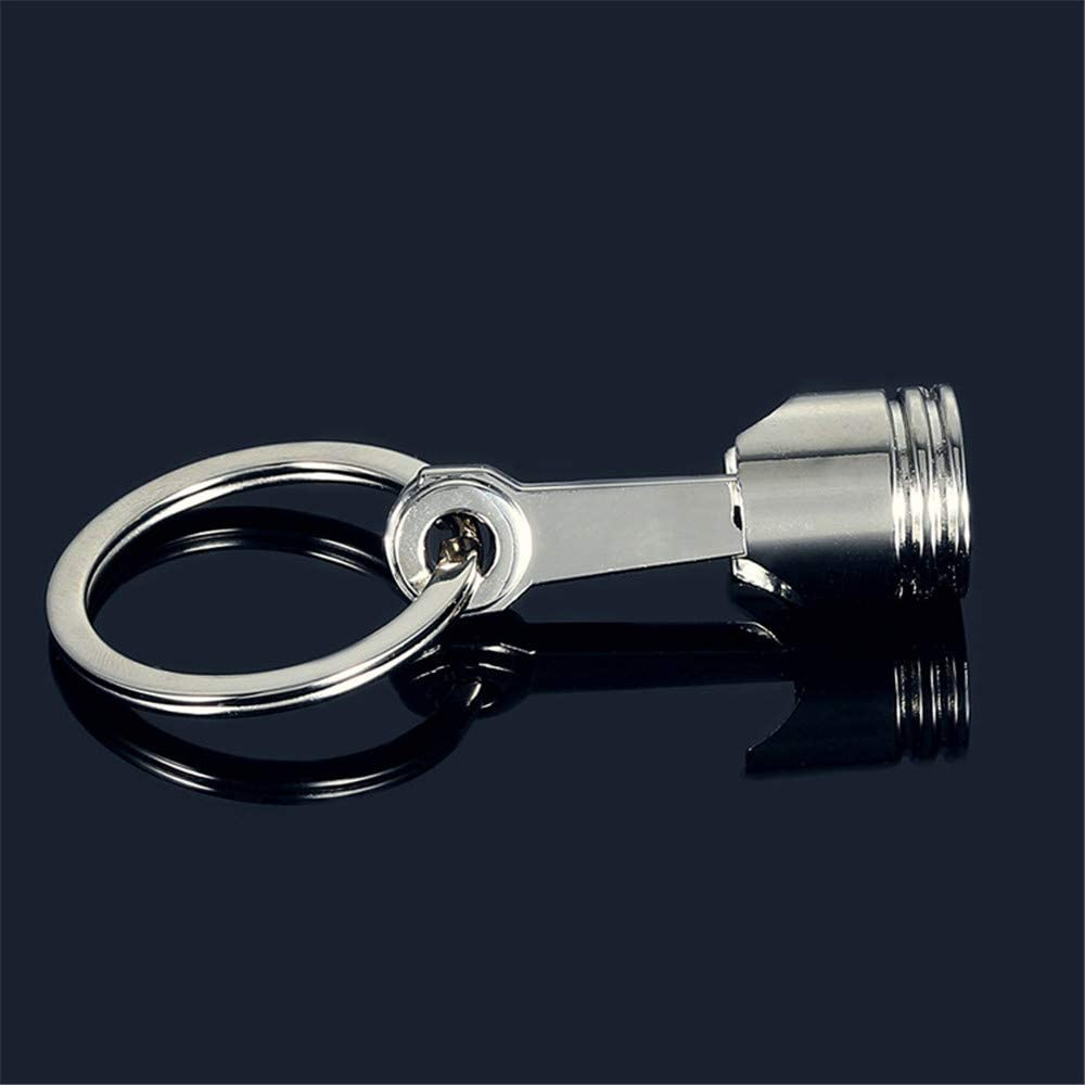 Breloc chei auto, piston, metalic, gri [5]