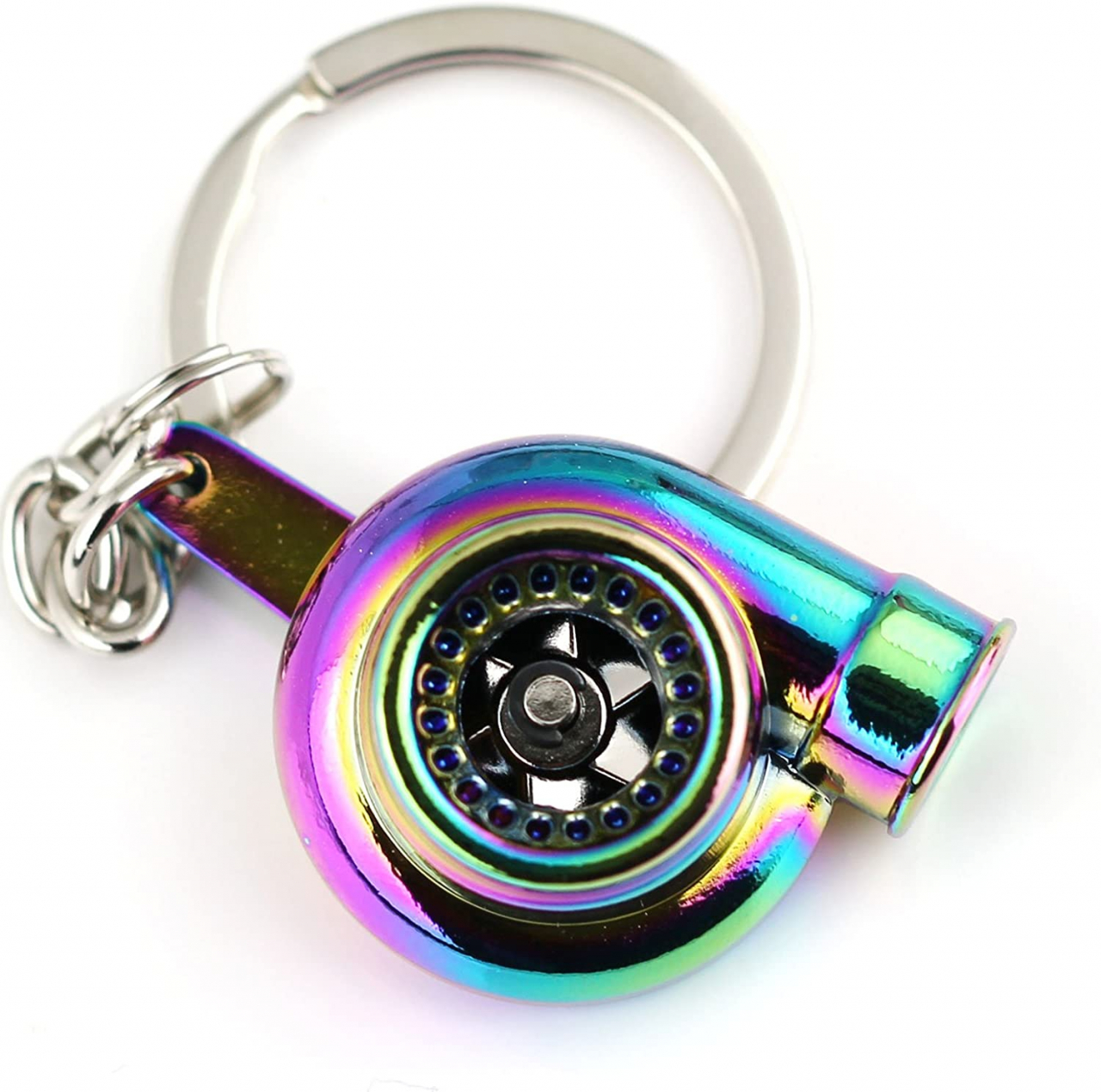 Breloc chei auto, turbina, metalic, multicolor [3]