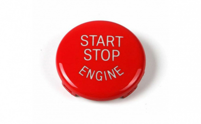 Capac buton start-stop rosu, compatibil BMW E60 E61 E70 E71 E83 E84 E87 E89 E90 E91 E92 E93 [6]