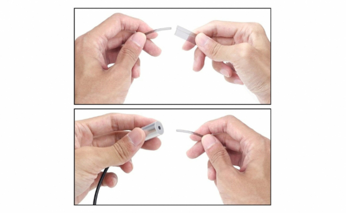 Kit iluminare ambientala auto banda LED RGB, interior masina, 4 benzi, multicolor, 12V, aplicatie dedicata iOS, Android [12]