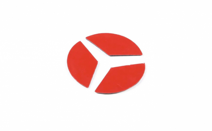 Ornament autoadeziv compatibil cu volan Mercedes, model carbon, negru [3]