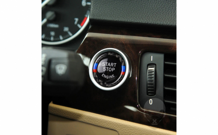 Ornament decorativ, inel pentru buton start-stop, compatibil BMW Seria 3 E90 E91 E92 E93 [8]