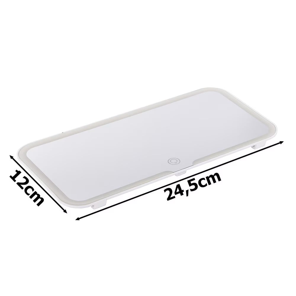 Oglinda cosmetica interioara cu led, pentru machiaj, portabila, reglabila, pentru parasolar auto [2]