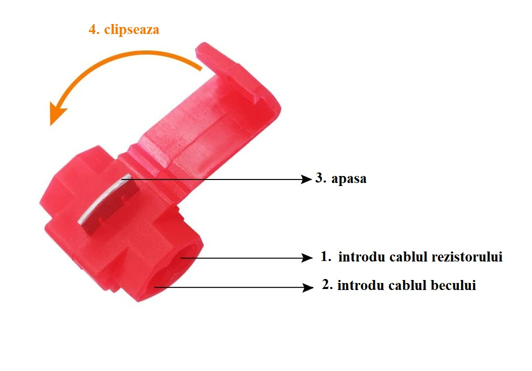 Set 2 rezistente anulare eroare bec ars, 50W 6OHM, pentru semnalizare LED/ iluminare LED placute inmatriculare [2]