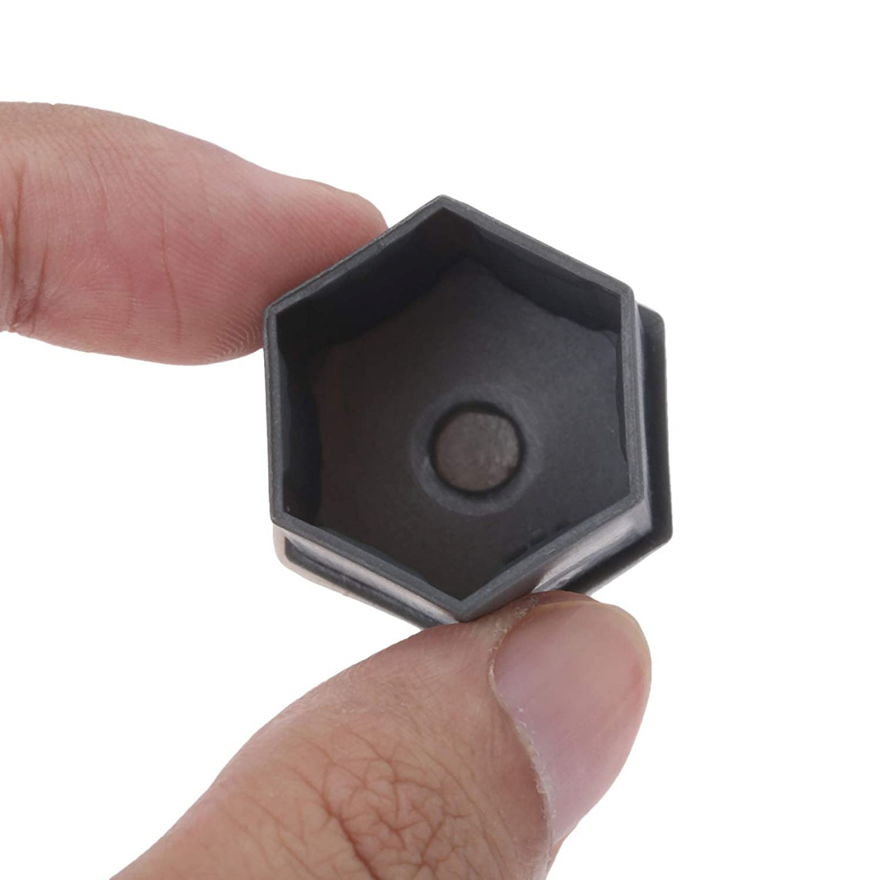 Set 20 capace prezoane de 17 mm si cheie de scos capace, universale, hexagonale, negru [6]